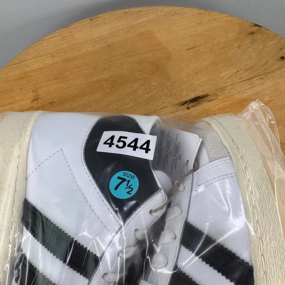 Mens 7.5 / Womens 8.5 - Adidas Jabbar High White Black Basketball Shoes NEW